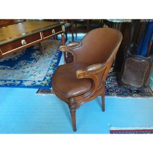 Louis XVI Period Office Armchair Attributed To Jacob